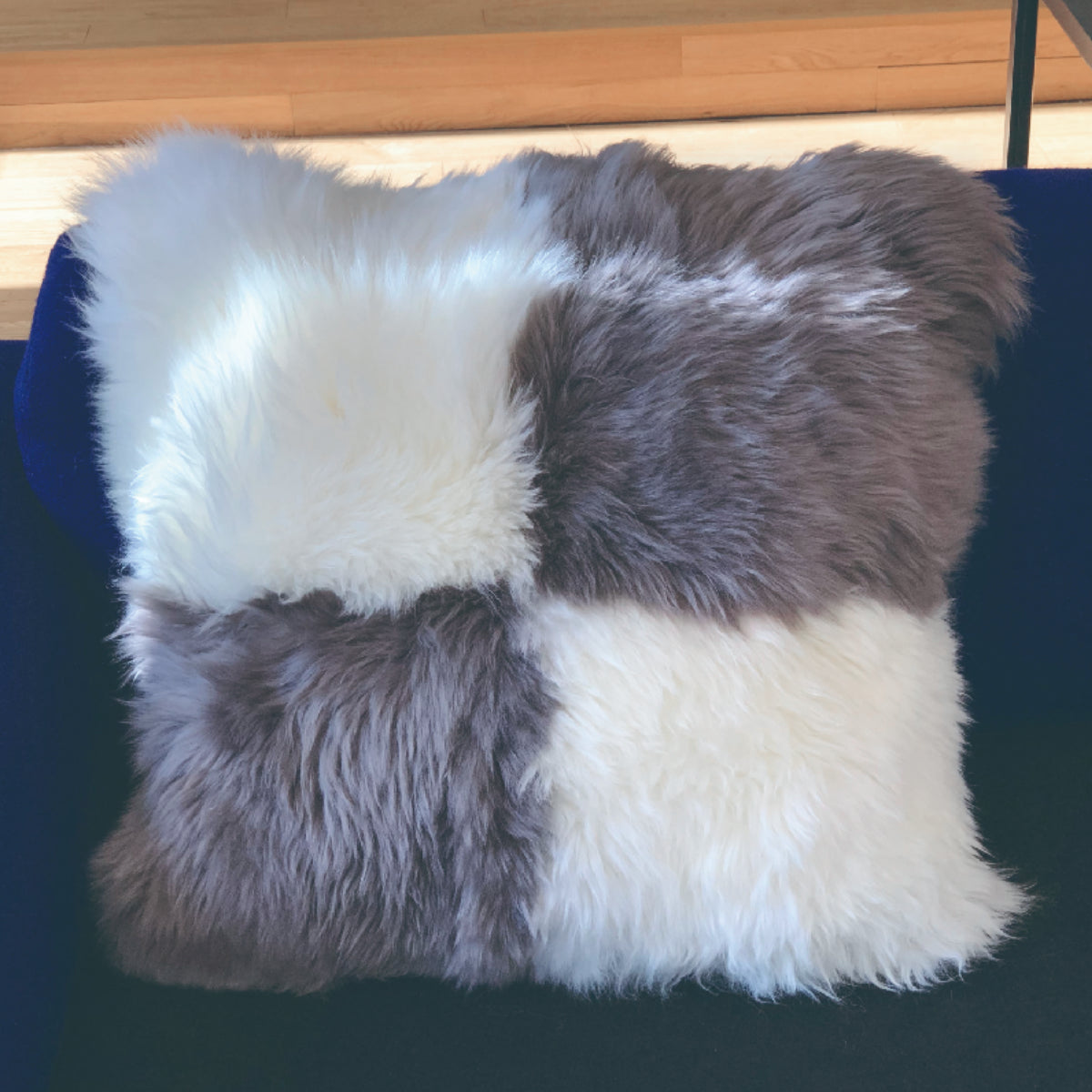 AusGolden™ Single-Sided Australian Longwool Sheepskin Pillow Cushion 50x50cm