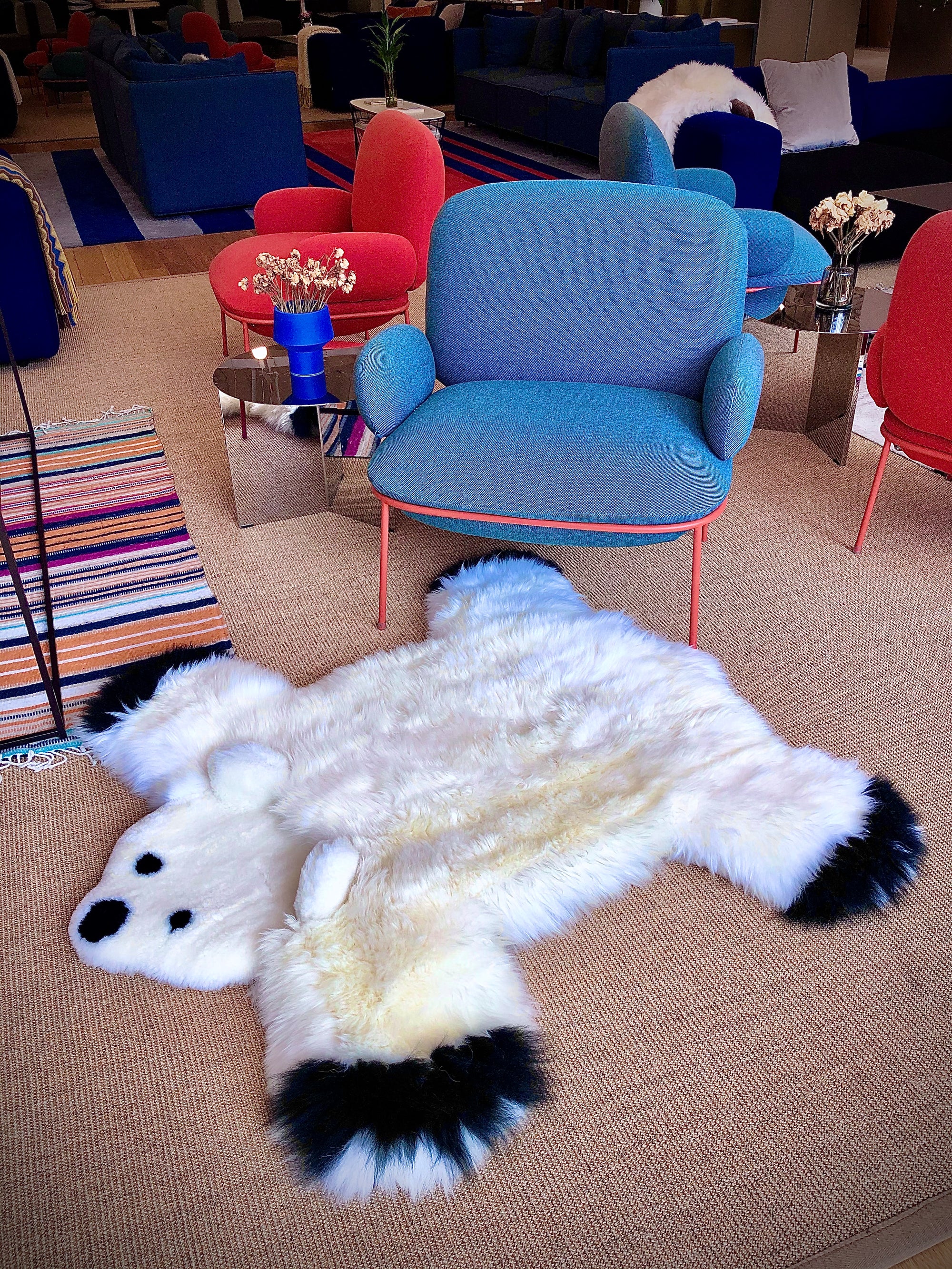AusGolden™ Longyearbyen Bear Australian Sheepskin Rug Decor